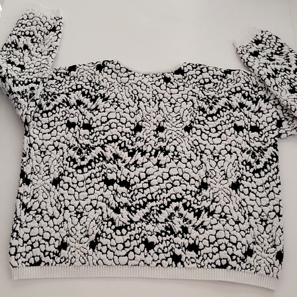 French Connection Black&White Pullover Sweater - Picture 7 of 16